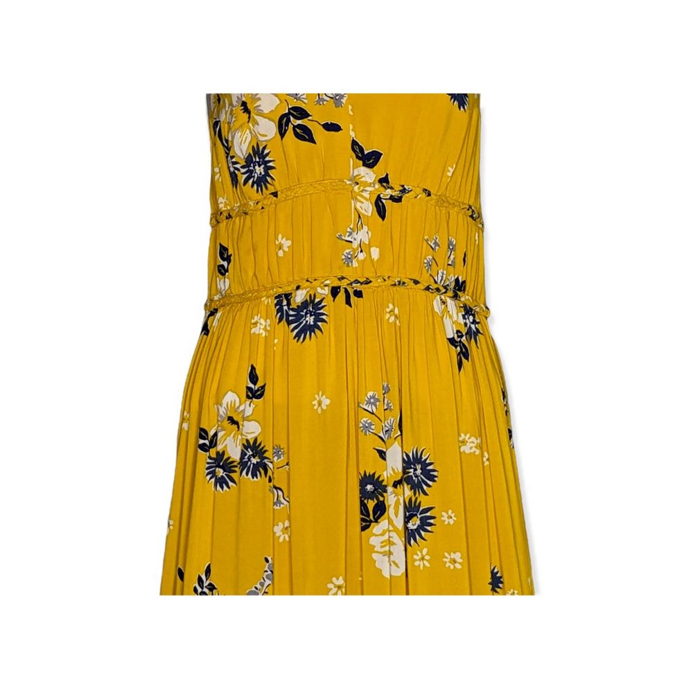 Japna Yellow a & Blue Maxi Dress Size Small - Picture 4 of 14